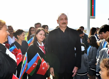 Ilham Aliyev, Mehriban Aliyeva meet with Aghali village residents
