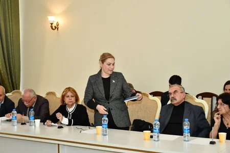 Adil Kərimli Bəstəkarlar İttifaqının kollektivi ilə görüşüb