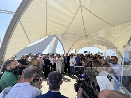 Foreign diplomats and military representatives visit Aghdam