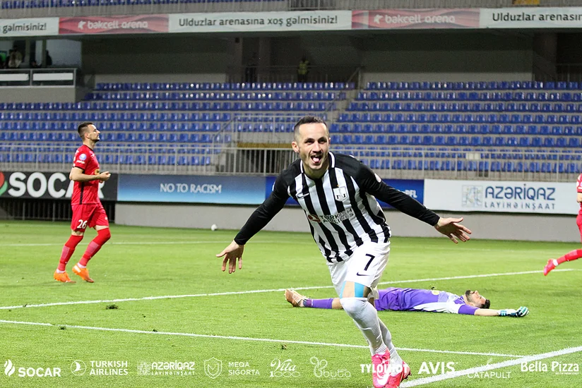Neftçi Azərbaycan çempionatları tarixində 1 400-cü qolunu vurub