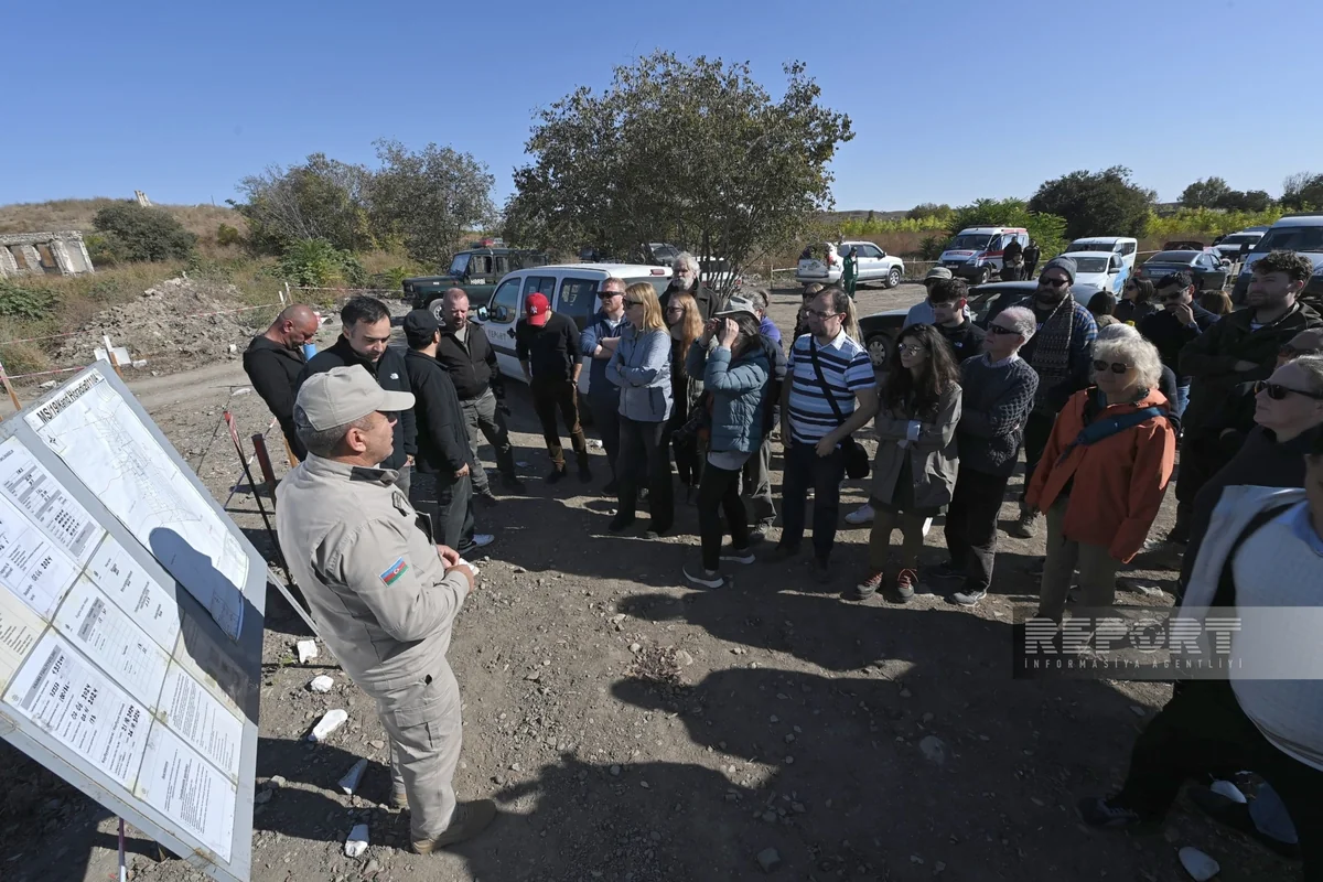 International travelers observe mine clearance process in Fuzuli district