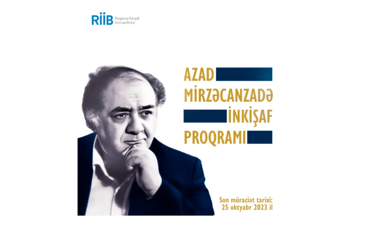 “Regional İnkişaf” İctimai Birliyi Azad Mirzəcanzadə adına inkişaf proqramına start verib