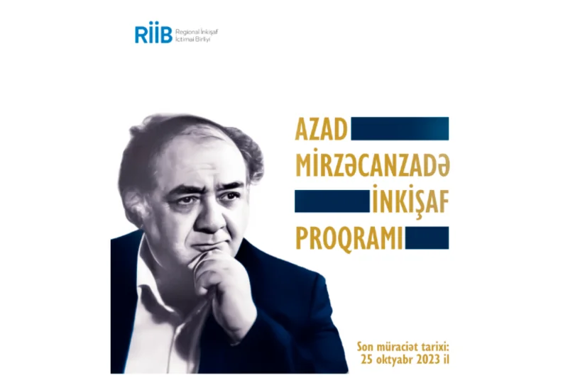 “Regional İnkişaf” İctimai Birliyi Azad Mirzəcanzadə adına inkişaf proqramına start verib