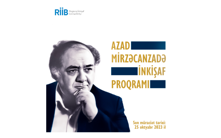 “Regional İnkişaf” İctimai Birliyi Azad Mirzəcanzadə adına inkişaf proqramına start verib