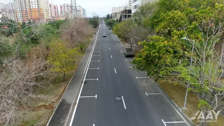 Bakının Şirin Mirzəyev küçəsinin bir hissəsi əsaslı təmir edilib