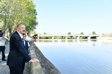 Prezident İlham Əliyev Qazaxa səfər edib