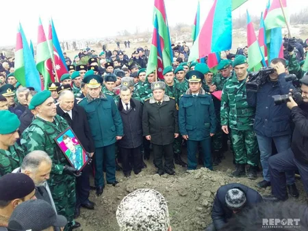 Azərbaycanın şəhid sərhədçisi dəfn edilib - FOTO - VİDEO - YENİLƏNİB