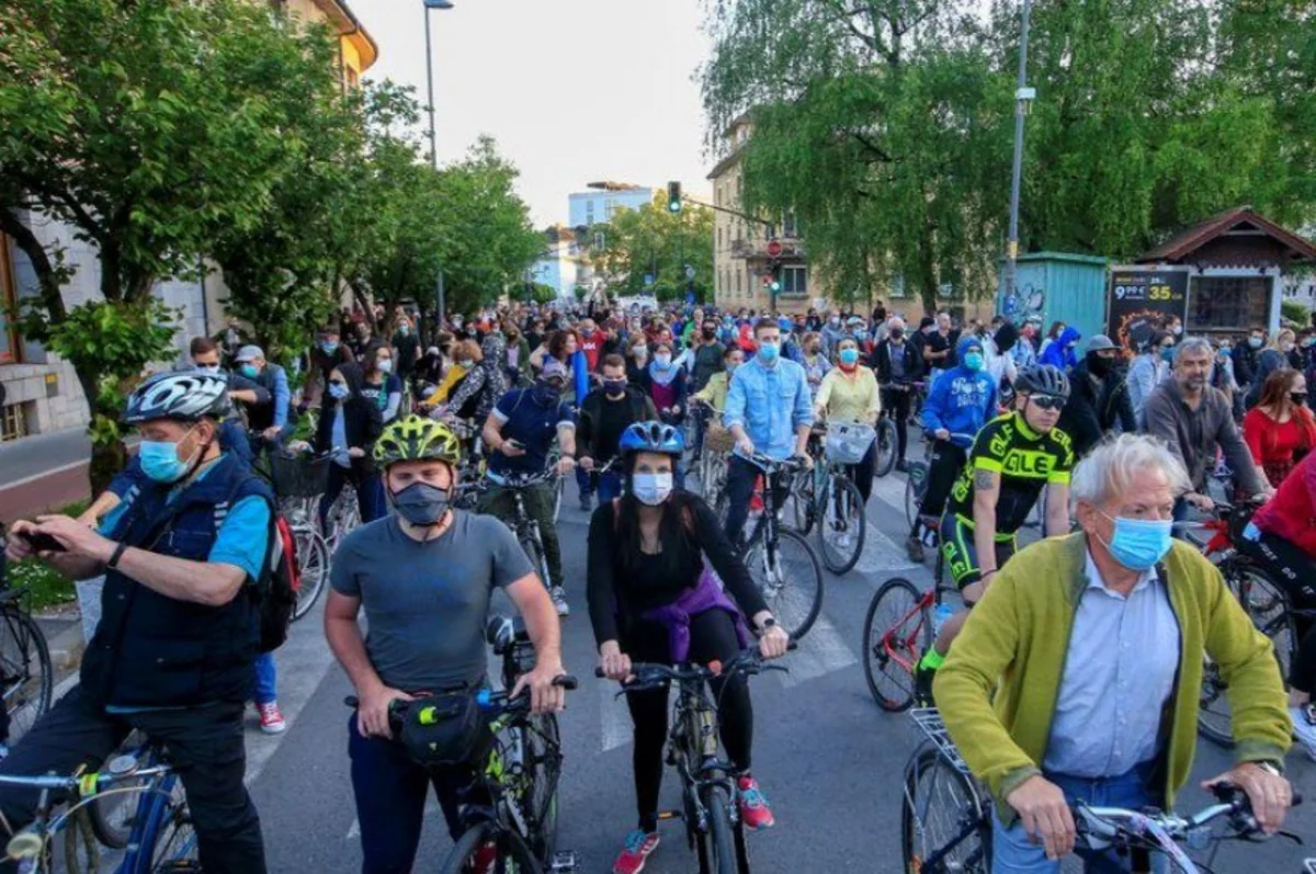 В столице Словении прошла акция протеста
