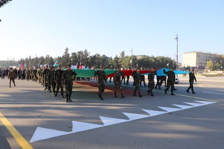 Neftçalada Zəfər yürüşü keçirilib