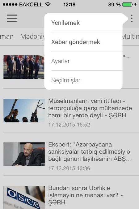 Report News Agency presents new mobile app designed for iOS platform