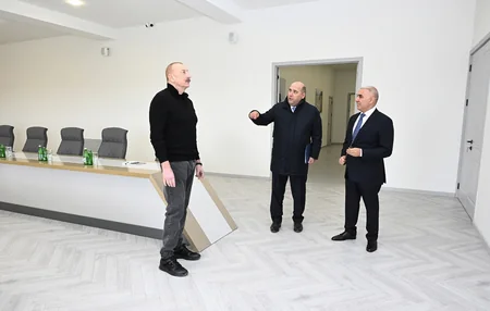 President attends opening of Aghdam Regional Digital Management Center