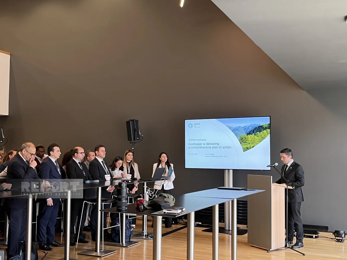 Azerbaijan presents COP29 related comprehensive action plan in Germany