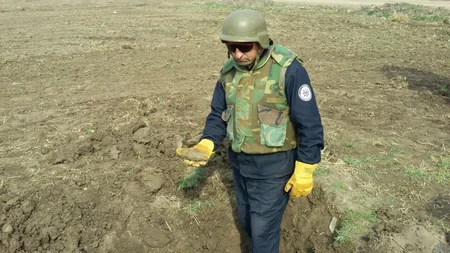 Tərtərdə raket mərmisinin partladıcısı və mühərrik hissəsinin partlamış qalıqları aşkarlanıb