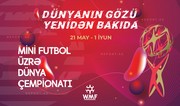 Bakıda minifutbol üzrə dünya çempionatı başlayır