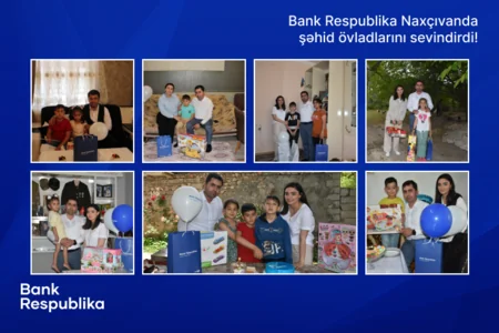 “Bank Respublika” Naxçıvanda şəhid övladlarına bayram sevinci yaşatdı!