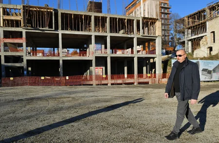 Ilham Aliyev inspects construction progress on Garabagh Street in Shusha city