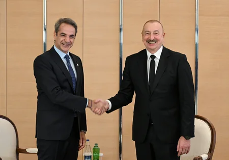 Prezident İlham Əliyev Yunanıstanın Baş naziri ilə görüşüb - YENİLƏNİB