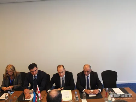 Elmar Məmmədyarov Tbilisidə gürcüstanlı həmkarı ilə görüşüb