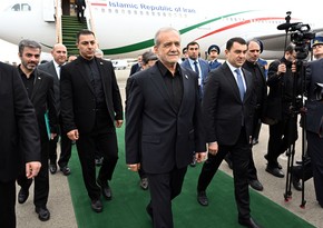 Iranian President Masoud Pezeshkian starts his visit to Azerbaijan