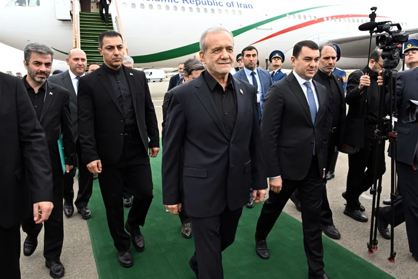 Iranian President Masoud Pezeshkian starts his visit to Azerbaijan