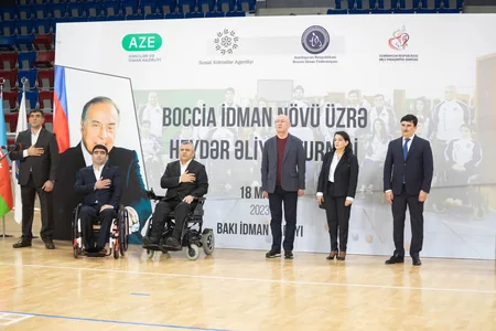 Boccia idman növü üzrə Heydər Əliyev turnirinin qalibləri təltif olunublar