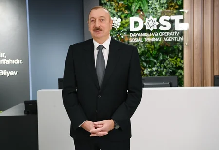 President Ilham Aliyev attends opening of DOST center No2