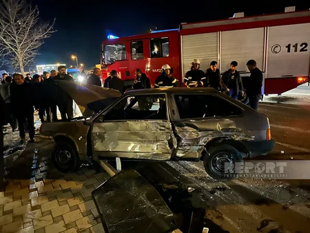 Naxçıvanda iki avtomobil toqquşub, xəsarət alan var