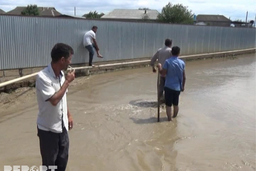Cəlilabadda çay daşqını olub, kəndlərdən birini su basıb - FOTO