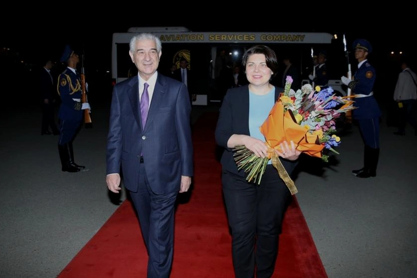 Moldova prime minister arrives in Azerbaijan