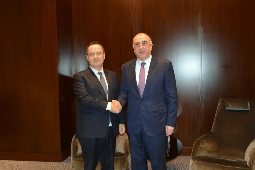 Elmar Məmmədyarov Serbiyanın xarici işlər naziri ilə görüşüb