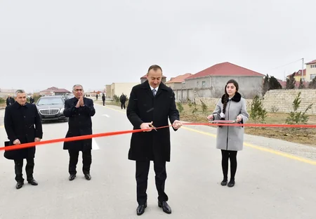Prezident Sabunçu və Suraxanı rayonlarında yenidən qurulan avtomobil yollarının açılışında iştirak edib - YENİLƏNİB