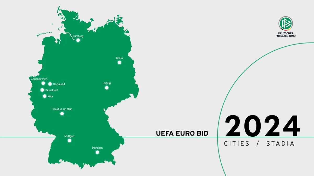 Almaniya 2024-cü il Avropa çempionatının keçirilməsi üçün stadionların siyahısını açıqlayıb