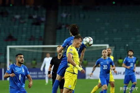 Azərbaycan yığması UEFA Millətlər Liqasındakı ilk oyununda heç-heçə edib - FOTOREPORTAJ