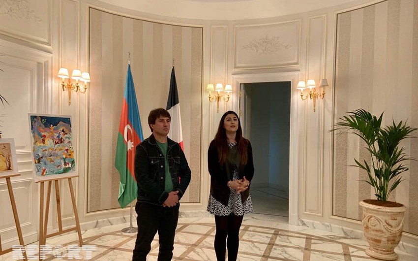 Parisdə azərbaycanlı rəssamın sərgisi keçirilib