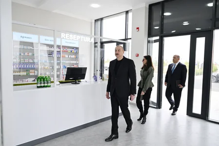 İlham Əliyev və birinci xanım Ağdamın Sarıcalı kəndinin ilk mərhələsinin açılışında iştirak edib - YENİLƏNİB-3