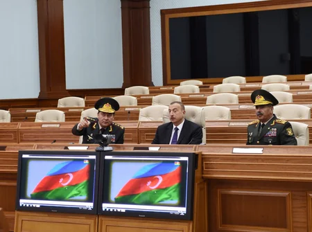 President Ilham Aliyev attended the opening of a new administrative building of General Staff of Armed Forces