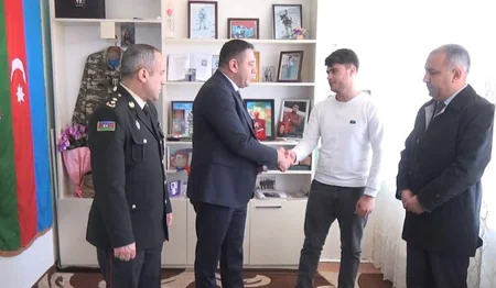Culfada şəhid ailələrinə ordenlər təqdim olunub