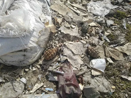 Daşkəsəndə qumbara və partladıcı tapıldı