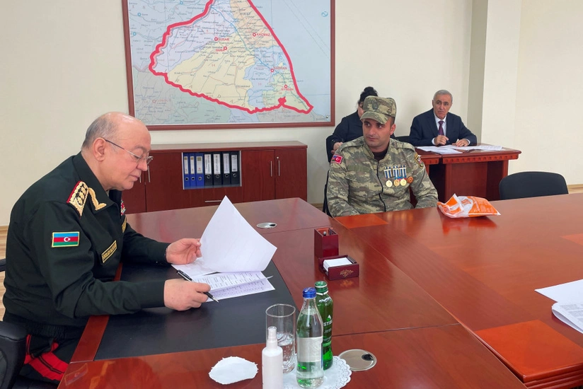 Kəmaləddin Heydərov Xaçmazda vətəndaşları qəbul edib