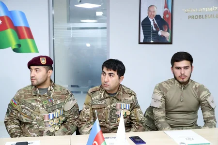 Bir qrup Vətən müharibəsi qazisi ilə növbəti görüş olub