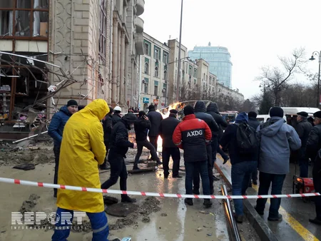 Partlayış baş verən ərazidə yenidən başlamış yanğın söndürülüb - YENİLƏNİB