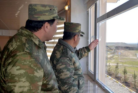 Opening of new training center, HQs building and soldier barracks held in frontline zone