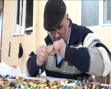 ​Tovuz sakini düzəltdiyi təsbehlə Rekordlar kitabına düşmək istəyir - FOTO