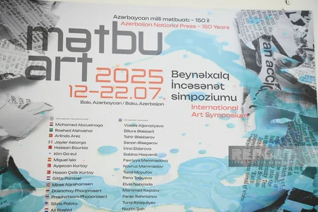Xarici rəssam və heykəltaraşlar “MətbuArt” beynəlxalq simpoziumda əsərlərini nümayiş etdirirlər