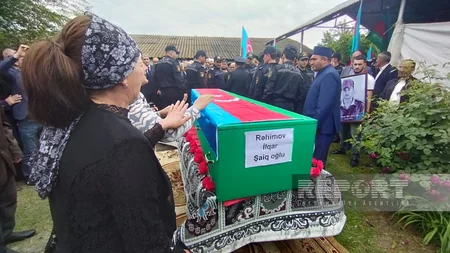Göyçayda Birinci Qarabağ müharibəsinin şəhidi İlqar Rəhimov dəfn edilib - YENİLƏNİB