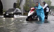 Девять человек пострадали на юге Тайваня из-за проливных дождей и наводнений