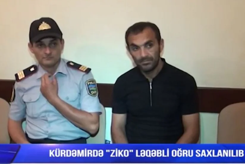 Kürdəmirdə Ziko ləqəbli oğru saxlanılıb - VİDEO - YENİLƏNİB