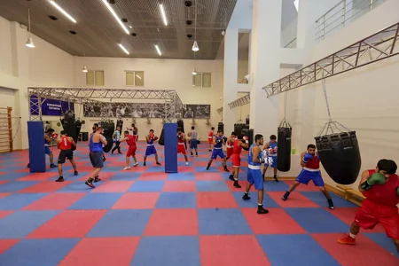 Sahil Babayev və Fərid Qayıbov boks millisinin məşqini izləyib