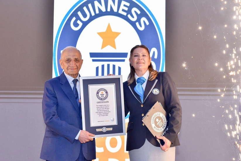 Azerbaijani chess  referee's legacy recognized in Guinness World Records