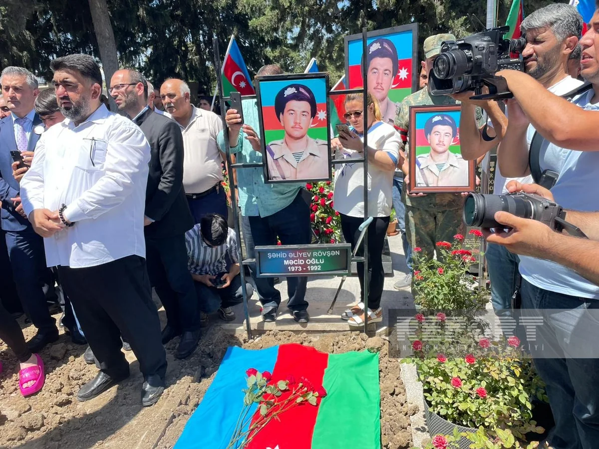 Xırdalanda Birinci Qarabağ müharibəsinin şəhidi Rövşən Əliyev dəfn edilib – YENİLƏNİB